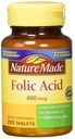 Nature Made Acid folic (400 mcg) Tablete, 250 Conte, Pachet de 2