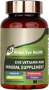 Eye Vitamina si Suplimentul mineral cu luteina, Zeaxantină, Suporturi Strain ochi, Viziune Sănătate pentru adulți cu vitamine C & E, Vegan ochi Vitamina
