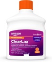 Amazon Basic Care ClearLax, Laxative Powder for Gentle Constipation Relief, Softens Stool, Polietilen Glycol 3350, Orange Flavor, 1.68 pound (Pachet de 1)