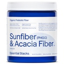 Essential Stacks Organic Sunfiber Prebiotic Fiber (Partial Hidrolyzed Guar Gum/PHGGG) cu Acacia Fiber Powder - Gluten Free, Non-GMO & Neflavored Soluble Fiber (7,4 oz)