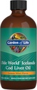 Gradina de viata Olde World Islanda de ulei de ficat de cod lichid - Lemon Mint Aroma - 1000 mg Omega 3 ulei de pește, acizi grasi, EPA, DHA, Vitamina D & A, Suplimente CLO pentru Hearth Health, 47 Serviri