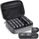 Zikee Large Weekly Pill Case Organizator 3 ori pe zi, Portable Light Proof Canvas Cutie de pastile 7 zile pentru a proteja confidențialitatea și magazin medicamente, vitamina, ulei de pește, supliment (Grey)