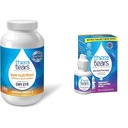 TheraTears 1200mg Omega 3 Supliment pentru Nutriție Ochi, Seminte organice de in Trigliceride Ulei de pește și vitamina E, 180 Conte & Terapie ochi uscat Picături ochi lubrifiant pentru ochi uscati, 1 flacon oz Twin Pack