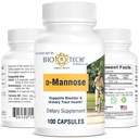 Bio-Tech Pharmacal D-Mannose, Suportă Bladder and Urine Tract Health (100 Count)