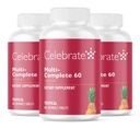 Sărbătoriți vitaminele Multi-Complete Chewables, 60 mg Fier 