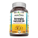 Amazing Omega Norvegian Cod Ulei de ficat 1250 Mg Softgels Supliment 