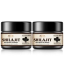 Shilajit Pure Himalayan Organic Shilaj Resin - 600 mg Potency maxim natural organic Shilajit Resin cu 85+ Trace Minerale & Acidul pelvian pentru energie, Suport imun, 30 Grams (2 ambalaj)