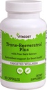 Vitacost Trans-Resveratrol Plus -- 60 Capsule vegetariene