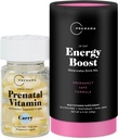 Premama Prenatal Energetic Boost Drink Mix & Prenatal Support Bundle, Omega 3, B Vitamine, DHA, Folate, 28 Servings