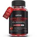 NUTRITION ORPHIC Apple Cidru Oţet Gumies - 1000mg - ACV Pierdere în greutate Gume - Suporturi Digestion, Detox & Cleansing - VIT B12, Beetroot - Gomitas de Vinagre de Manzana (120 buc)