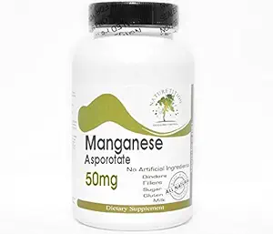 Mangan Asporotat 50mg ~ 200 capsule - fără aditivi ~ Suplimente naturiste