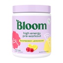 Bloom Nutrition High Energy Pre Workout cu Beta Alanine, Ginseng și L Tyrosine pentru Amino Energy, Natural Cafeina pulbere de extract de ceai verde, Keto, Sugar Free Drink Mix, Raspberry Lemonade