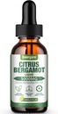 1 pachet 5000MG Citrus Bergamot lichid picături Supliment pentru colesterol ridicat-Soursop, Red Yeast Rice, Olive Leaf-All-Natural, Asistență medicală, Suport imunitar, Heart Health & Antioxidant, 2 Fl Oz