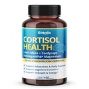 Cortisol Health Supplement with Magneziu, Ashwagandha, Lions Mane & 10 Mushroom Complex 