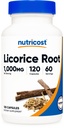 Nutricost Licorice Root 500mg, 120 capsule - non-GMO, gluten gratuit