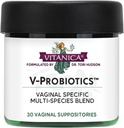 Vitanica V-Probiotice - Probiotice pentru femei - Sacrificii vaginale cu Lactobacillus Rhamnosus, Gasseri & More - Suplimentul pentru sanatate feminina - Doamna - 30 Sa presupuneri vaginale