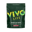 Vivo viață Efectuați pudra de proteine vegetale - Pea & Hemp Proteine Blend cu BCAA (34.85 oz, căpșuni și vanilie)