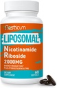 2000 MG Liposomal Nicotamidă Ribozidă Supliment cu TMG & Pterostilbene, Superior Niacinamidă pentru Energie, Imunitate, Rezistenţă la Vârsta, 60 Softgels