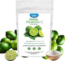 O planetă de nutriție Nano Vitamina C pulbere 8 oz (227 serviri), Acid ascorbic din extract de var, Nano pentru absorbție îmbunătățită, susține producția de colagen și sănătatea imună, non-GMO, Vegan
