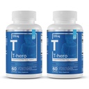 Elemente esențiale T-Hero - Daily Testosteron Support for Men - Promovează Vitality & Drive - cu Ashwagandha, Shilaj, Boron, DIM - 60 Conte - 30 Servings (2-Pack)