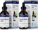 Suplimentul lichid pentru acid humidic. Planta Derived picături minerale, peste 75 Trace Minerale pentru energie Boost. Până la 8 luni de aprovizionare. Concentrație 250%. 2oz Fiecare. 2 sticle.