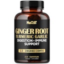 Suplimente de ghimbir Capsule cu Curcumin turmeric, Bulb de usturoi, HCl Berberin, Echinacea - 210 Capsule