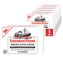 Prietenul Fisherman Cough picături, Tuse Suppressant și Sore Ghroat Lozenges, Original Extra Strong, 10mg Mentol, 228 picături (6 cutii de 38)