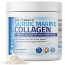 Bronson Marine Colagen Peptides Hidrolyzed Proteine pulbere 100% Wild Caught Nordic Cod verificat Sursa durabilă pentru articulații unghii de păr și oase 150g (5.29oz)
