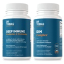 Dr. Tobias Probiotice imune profunde & Prebiotice și DIM Complex, susține Digestive Health, Funcție imună Gut, Echilibru hormonal pentru femei și bărbați