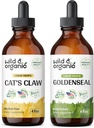 Gheara pisicii sălbatice și organice Tinctură 4 fl oz & Goldenseal Tincture 4 fl oz