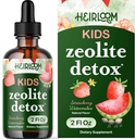 Zeolite Detox for Kids Liquid Drops - Gentle Daily Cleanse & Speech Support with Methylated B12 & Vitamin D - Kids Clinoptilolite Zeolite Drops Detox Cleanse Supplement 2oz