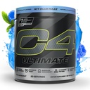 Cellucor C4 Ultimate Pre Workout Pulbere - Sugar Free Preworkout Suplimentul de energie pentru bărbaţi şi femei - 300mg Cafeina + TeaCrine + Dinamină + Creatină - ICY Blue Razz, 20 Serviri
