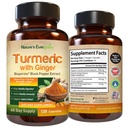 Turmeric cu radacina de ghimbir supliment comun de suport 