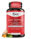 Pure Prin Natură Suport comun, Glucosamină cu Chondroitin Turmeric MSM Boswellia Supliment, 180 capsule