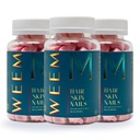Pielea de păr WEM și unghii Gumiile - Sprijină păr sănătos - Biotina Vegan vitamine pentru femei și bărbați susține creșterea mai rapidă a părului, unghii mai puternice, piele sănătoasă, rezistență suplimentară (3)