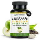 TRIO NUTRITION Apple Cidru Capsule de Oţet cu Ceai Verde - Natural Sugar Free Cidru Pastile de Oţet cu Mama pentru Curățare Booster corp, Immune, Managementul Greutate & Metabolism