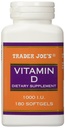 Joe's Vitamina D-3 1000iu, 180softgels
