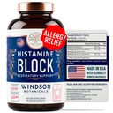 Histamina Blocker pentru alergii - Quercetin, Stinging Nettle Flavonoids Tablete Antihistaminice Naturale - Suplimente şi antihistaminice pentru adulţi - 60 Vegan Histamine Block Capsule