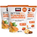 Factor de forță mai bine supliment de sprijin comun Turmeric pentru extra puterea de sănătate comună, Featuring HydroCurc Curcumin Turmeric cu Pepper negru pentru absorbţie superioară, fructe Splash, 180 Chews moale