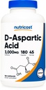 Nutricost D-Aspartic capsule 3000 mg per servire (180 capsule) - non-GMO