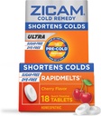 Zicam Rece Remedy Zinc Rapidmelts, Cherry Flavor, 18 Count (Pachet de 1)