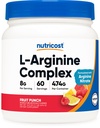 Nutricost L-Arginine Complex (Frut Punch, 60 Servings) - Gluten gratuit, non-GMO