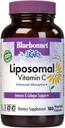 BlueBonnet Nutrition Liposomal Vitamina C 1000 mg, Made with Flower Oil, Immune & Joint Comfort*, Vegan, Kosher, Non-GMO, Gluten-Free, Soy-Free Milk-Free, 180 Capsule vegetale, 90 Servings