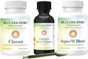 Dr Clark Store Intestine Support & Cleanse Kit - cu tinctură verde original de la Black Walnut Hulls, Wormwood, și Cloves-Ajutoare pentru a menține funcția intestinală optimă
