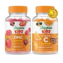 Zinc de viață copii + vitamina C copii, gume Bundle - mare Tasting, Supliment de vitamine, gluten gratuit, OMG gratuit, guma de mestecat