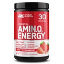 Optimum Nutrition Amino Energy - Pre Workout cu ceai verde, BCAA, Amino Acids, Keto Friendly, Green Coffee Extract, Energetic Powder - Juicy Strawberry Burst, 30 Servings (Packaging May Vary)