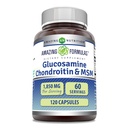 Formule uimitoare Glucosamină Chondroitin MSM 1850 mg per capsule de servire Supliment 