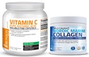 Bronson Marine Colagen Peptides Hidrolyzed Proteine pulbere 100% Wild Caught Nordic Cod Vitamina C pulbere Pur acid ascorbic Solubil Fine Crystals non OMG
