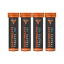 Fluid Tactical- Effervescent Hydration Tablets, Electrolyte Replacement & Deshidratation Prevention, 4 Pack, 40 Servings (Orange Ananas)