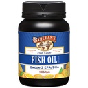 Omega Barlean 3 Suplimente de ulei de pește, Suplimente Softgels pentru bărbați și femei, 600mg EPA și DHA Acidi grasi, Orange Aroma, 100 Conte
